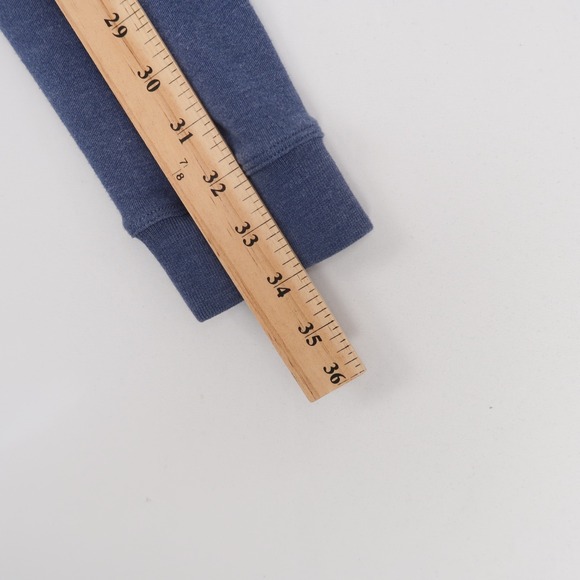 Wolf vs Goat T Shirt Mens L Blue Heather Bamboo Sorona Long Sleeve Crew Neck - Picture 5 of 7